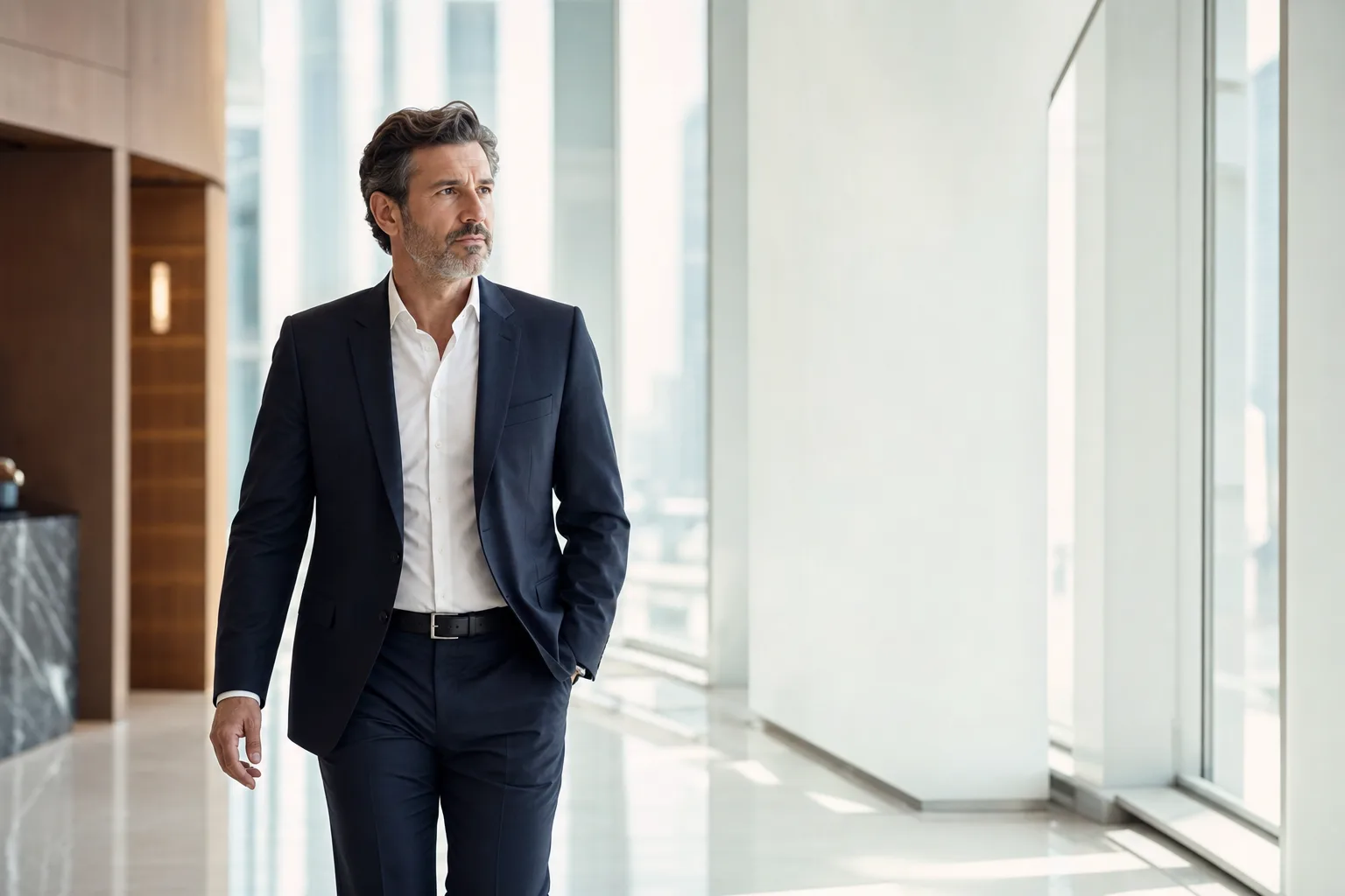 A fractional COO at work in a Frankfurt business setting